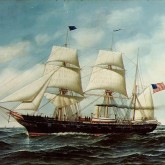 Bark rigged USS Kearsarge