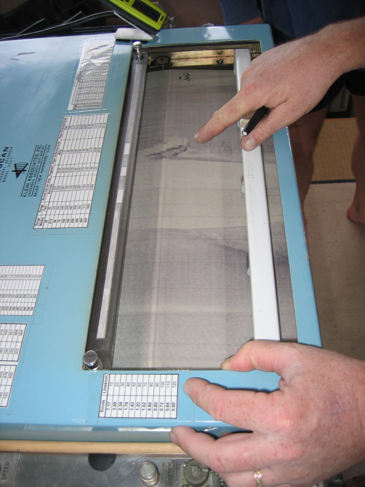 Sound Underwater Survey Klein 521 Wet Paper Recorder